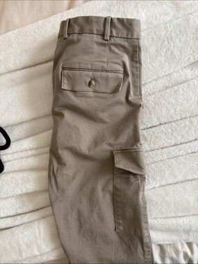 Mango Men's Khaki Cargo Chinos - Taupe
